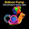 Balloon Manual Hand Pump For Latex Foil, Helium Air Animal Rubber Balloon/Air Pump/Balloons Pumper (Multicolour) - Image 3
