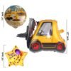 Vehicle Theme Foil Balloons for Birthday Decorations Contains JCB, Round & Star Shape Foil Balloons For Kids, Girls, Boys Party Set of 5 - Image 4