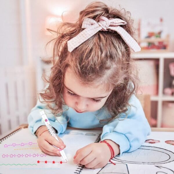 Linear Color Pen Highlighter Pen Set Line Markers Colors For Adults & Kids, Roller Line Marker Pen, School Stationery Kit, Roller Line Markers For Drawing, Journaling, Scrapbooking, Green - Image 7
