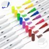 Set of 12 Dual Tip Brush Marker Pens, Brush Tip with Fine Liner 0.4 mm and Markers Pen with 1-2 mm Tip, Double Ended Painting Pen, Used for Drawing, Sketching - Image 4