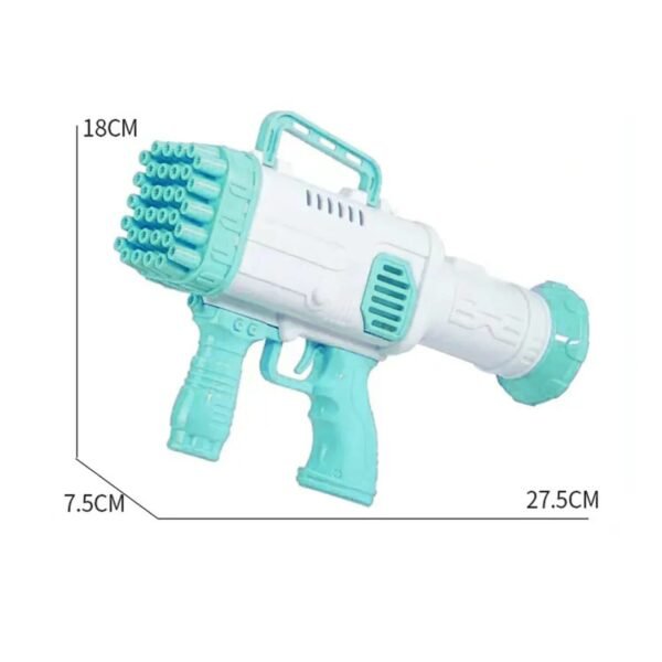 32 Hole Electric Gatling Bubble Gun for Kids with Soap Solution Indoor and Outdoor Toys for Toddlers Bubble Launcher Machine for Girls and Boys (Colour as per Stock) - Image 3